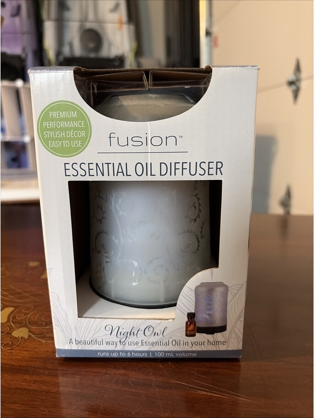 Fusion LED Essential Oil Diffuser premium performance stylish decor EUC